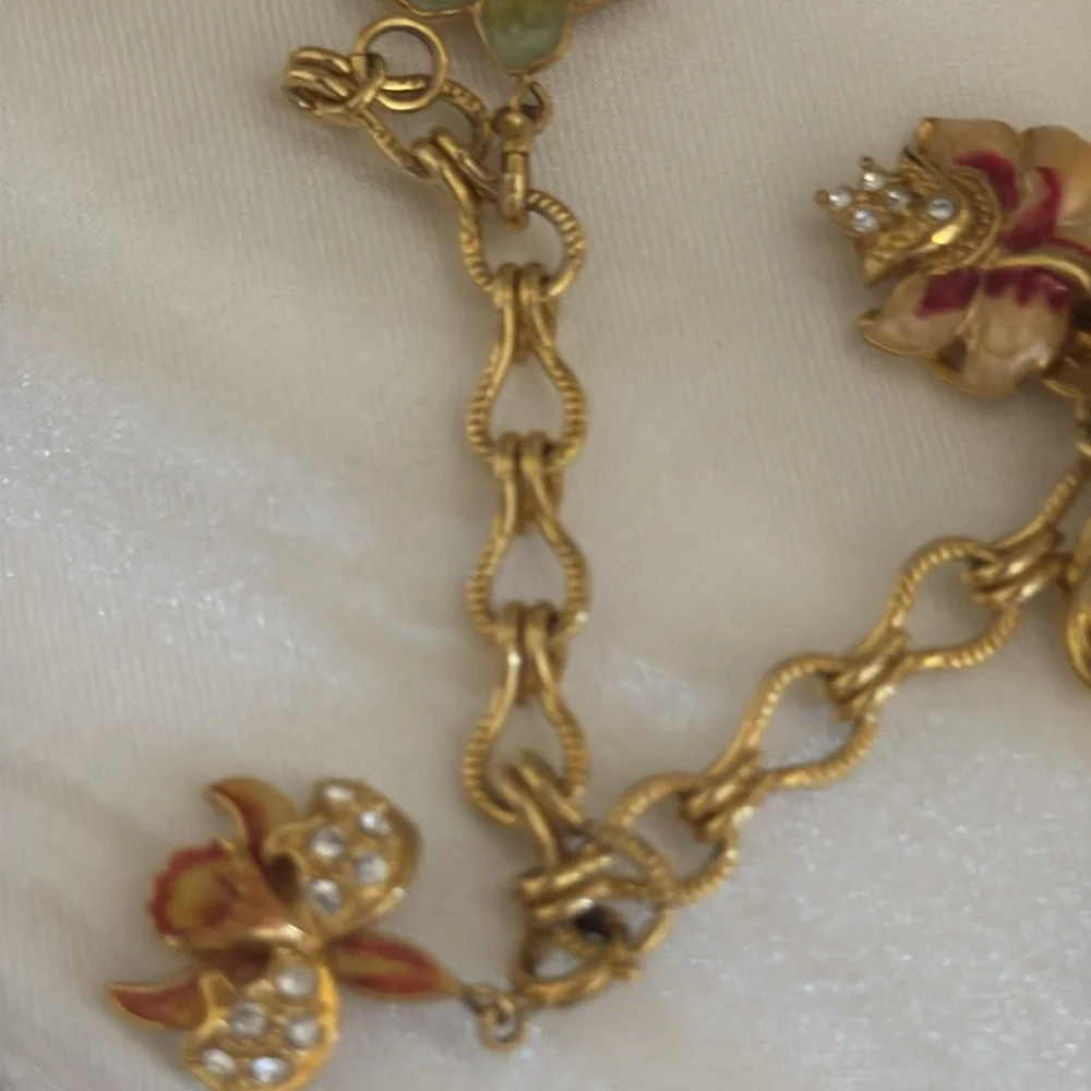 Nolan Miller Orchid Charm Bracelet - Picture 5 of 5